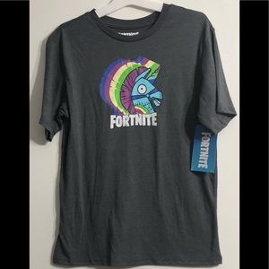 Fortnite Logo Bash Unillama boy’s crewneck short sleeves t-shirt. Size XXL(18)